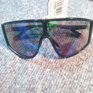 Foster Grant Black Sunglasses with Multicolor Lenses